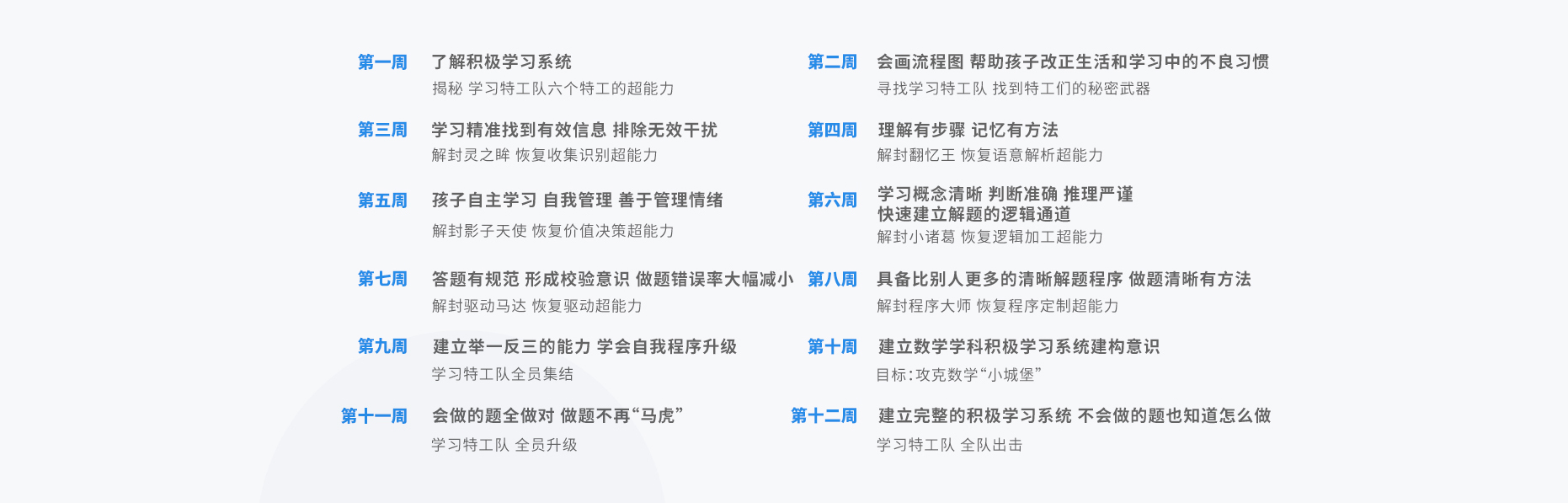 课程安排